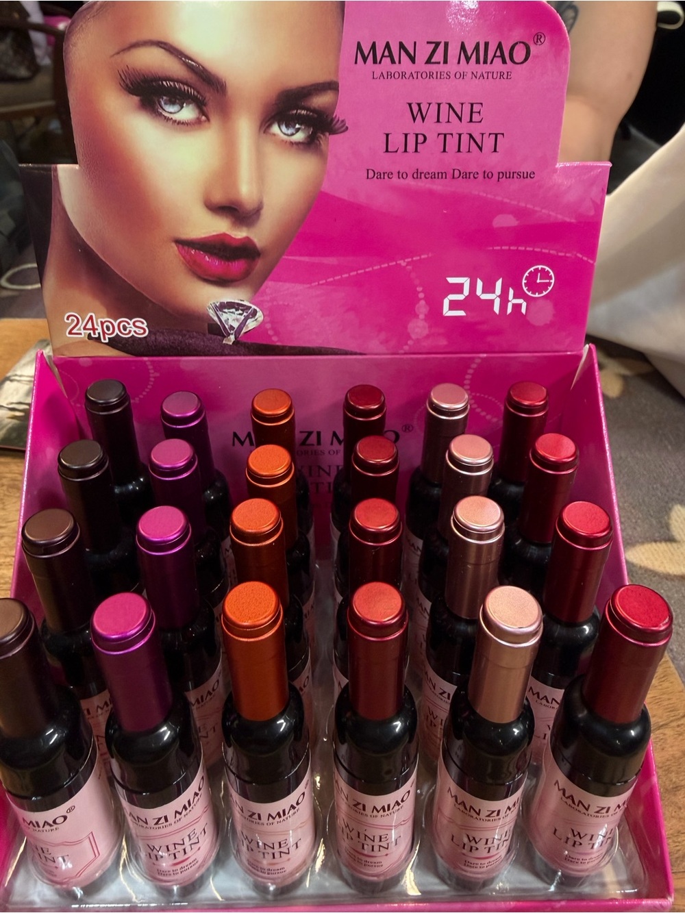 Wine Lip Tint - Assorted Pink & Red Shades